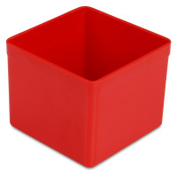 Insertable bin 45/1, 54x54x45 mm, red, industry standard for drawers, assortment boxes, made of polystyrene