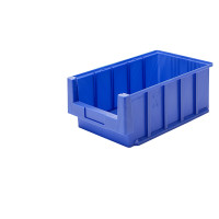 VE 12 Stück Sichtlager-Kleinteilebox VKB 400/230, 400x230x150 mm LxBxH, unterteilbar, aus PP