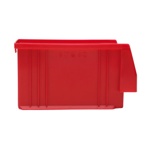 Sichtlagerkasten PLK 4 SP mit rückseitiger Aufhängelasche, rot, 164/150 x 105 x 75 mm (LxBxH), aus Polypropylen