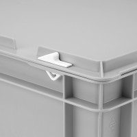 Verschluß-Feder-Klip, weiß, für UniBox-Scharnierdeckel