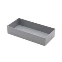 Insert-Box E40/1 for Drawers, dim. 40x198x99 mm hxdxw, red, blue, yellow, green or grey, 1 Pack = 25 pcs., Mat.: Polystyrene