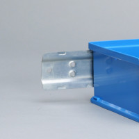 Metall Halteschine für Sichtlagerkästen SLT 1 bis 3L, 590 mm lang, verzinkt
