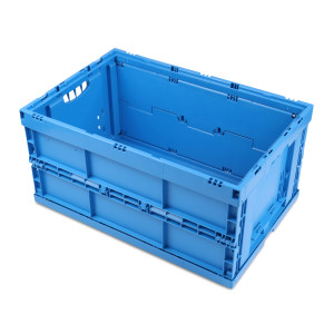 Faltbox FB 6/300, blau, 600 x 400 x 300 mm (LxBxH); Wände u. Boden geschlossen, 59 Liter, aus PP