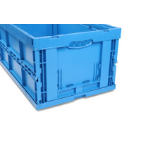Faltbox FB 6/300, blau, 600 x 400 x 300 mm (LxBxH); Wände u. Boden geschlossen, 59 Liter, aus PP