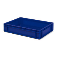 Euro-Format Stacking Container TK 600/120-0, 120x600x400 mm (HxWxD), closed walls - bottom, 22 Litre, Mat.: Polypropylene